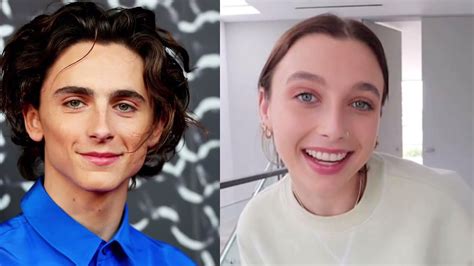 emma chamberlain and timothee chalamet.